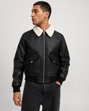Jacket - sherpa biker jacket