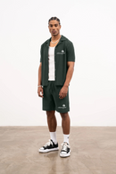 Ensemble chemise & shorts "AC" (2 pièces) Vert militaire