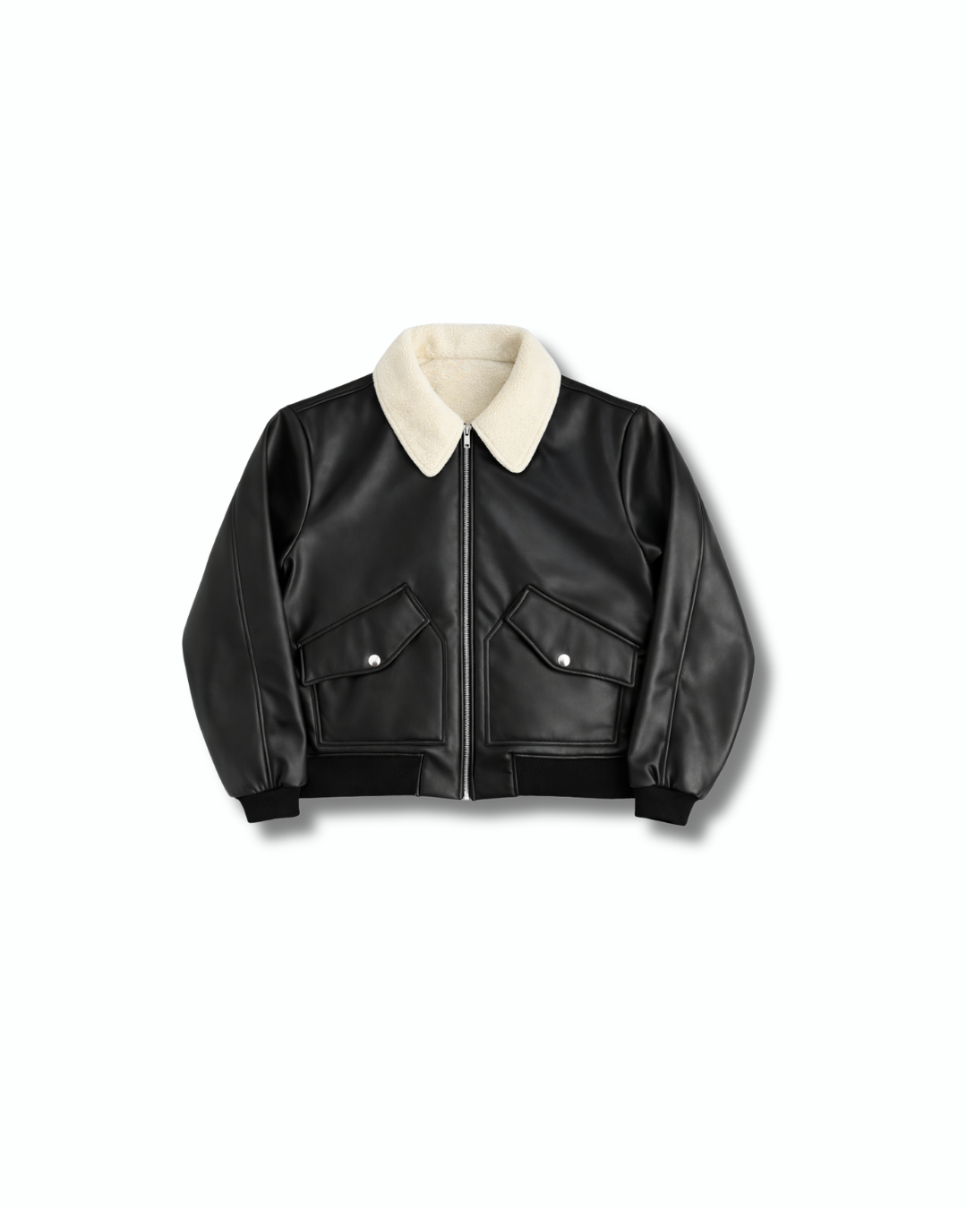 Jacket - sherpa biker jacket