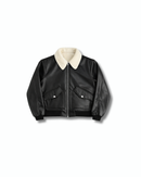 Jacket - sherpa biker jacket