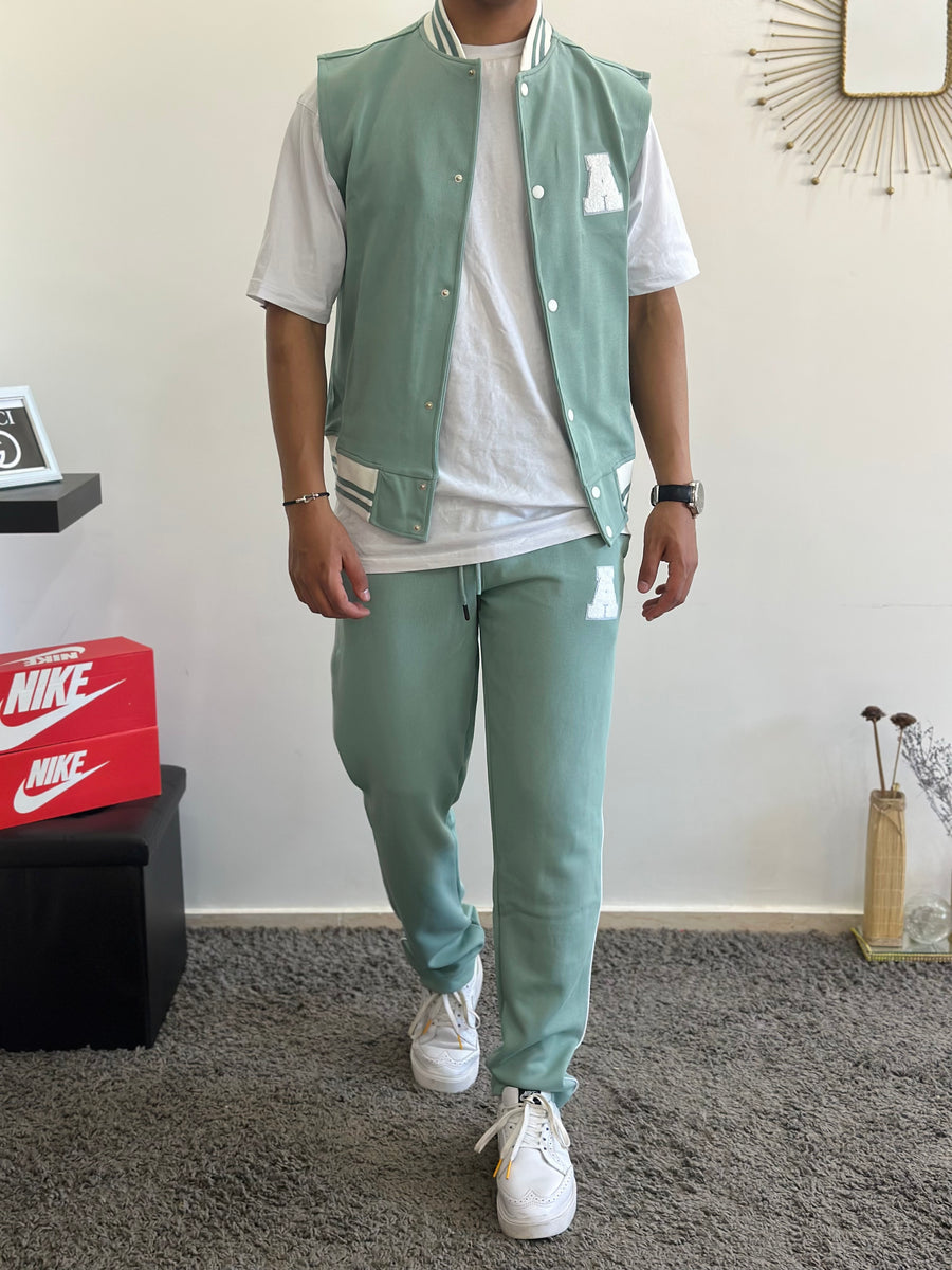 Varsity spring set - Mint green (2 pièces)
