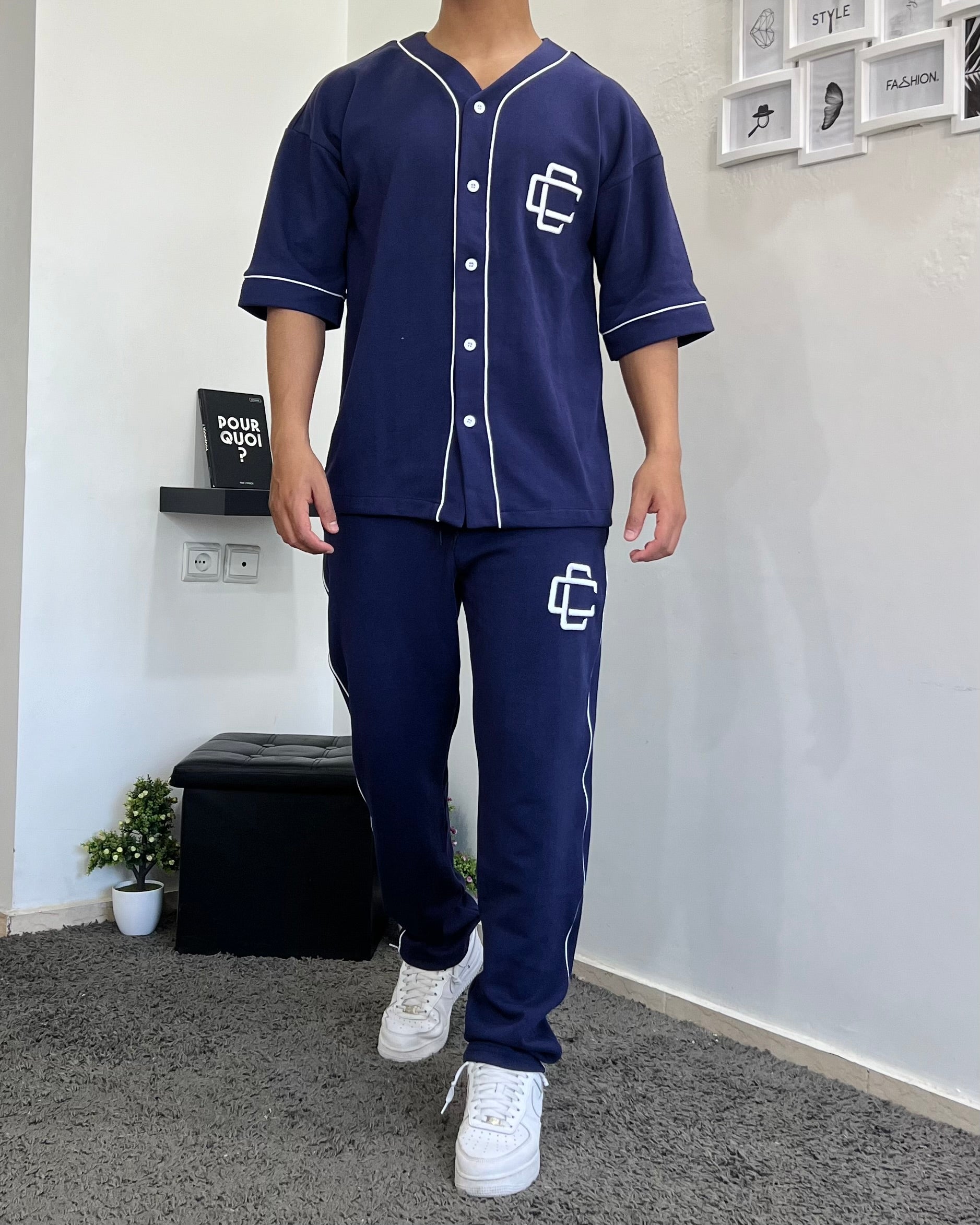 Ensemble CC baseball - Bleu