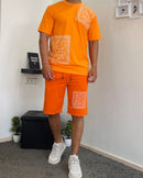 Bandana short set - Orange